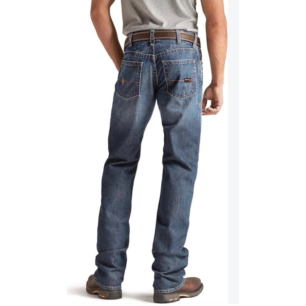 Ariat M4 Relaxed Boot FR Jeans Mens 36x32 Blue Flame Resistant Work Denim